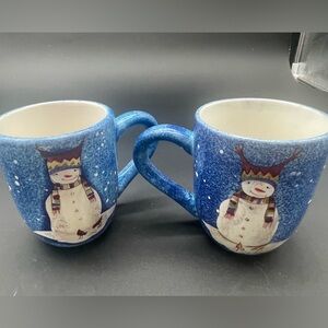 Sakura Blue Snowman Mug (2)